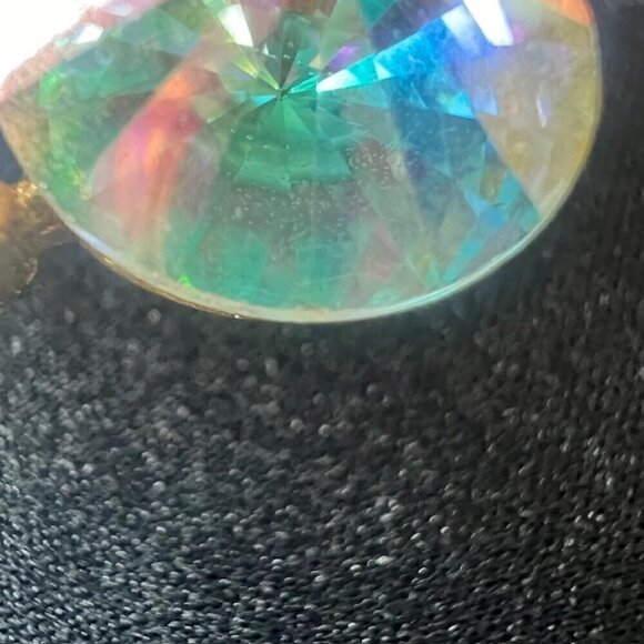 Vintage Weiss Aurora Borealis Rhinestone Brooch – Mid-Century Sparkle - Picture 14 of 17